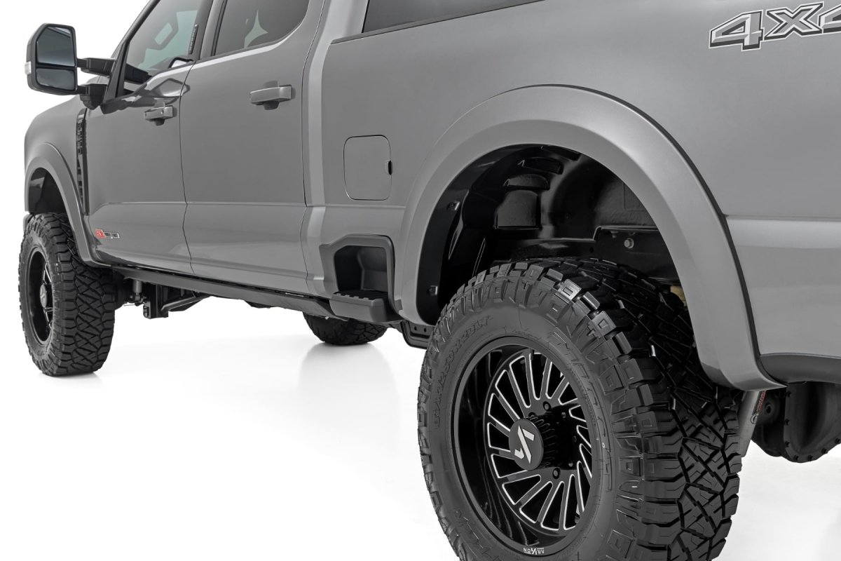 Ford F-250 Super Duty Fender Flares - Rough Country - Sport - T9 Marsh Gray - '23-'26